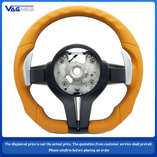 For BMW part fit M1 M2 M3 M4 M5 F10 F20 F30 E93 Brown colour style steering wheel