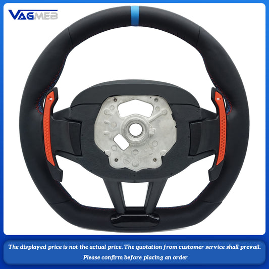 For BMW M4 CS sport steering wheel with vibration M stitching X3 X4 M3 M4 G01 G20 G30 G31 G32 G02 G82 G42 G21 G14 G87 G80