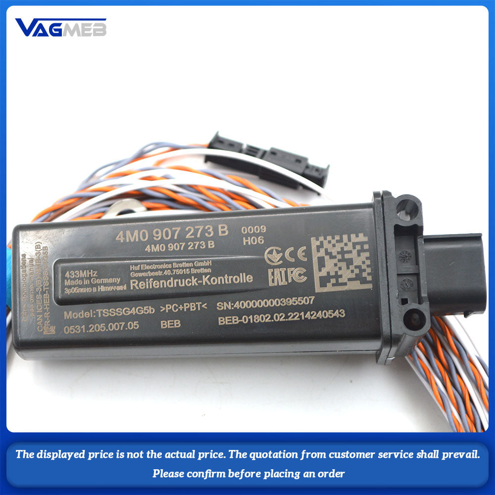 For Audi A6 C8 Q5L Q7 A8 A4 B9 Automotive Tire Pressure Monitoring System TPMS 4M0 907 273B