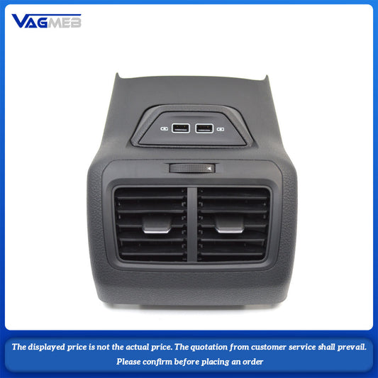 Rear Air Outlet Vent Trim Frame AC Air Vent Outlet Center Armrest With USB For VW Golf 7 MK7 2013-2017 2019 82V