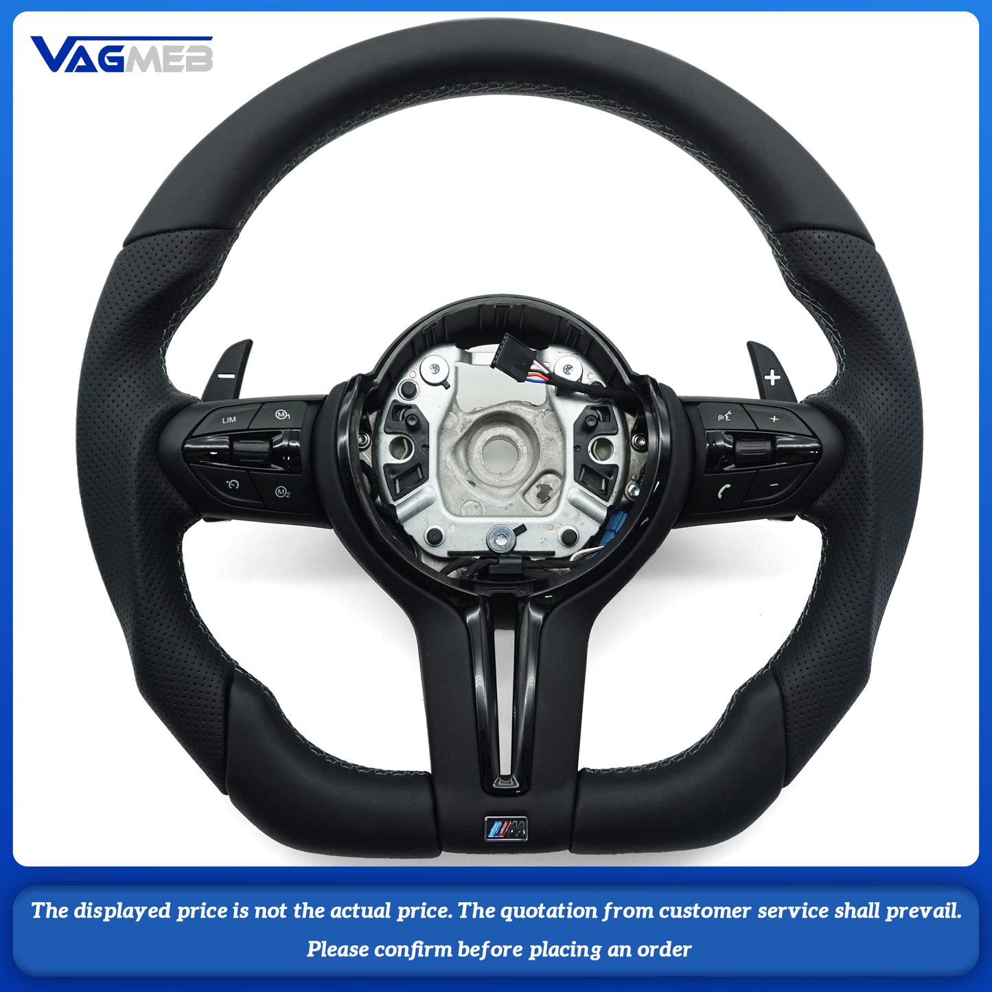 For BMW F30 F32 F10 F20 F07 F01 E46 E60 E90 M3 M5 M6 steering wheel