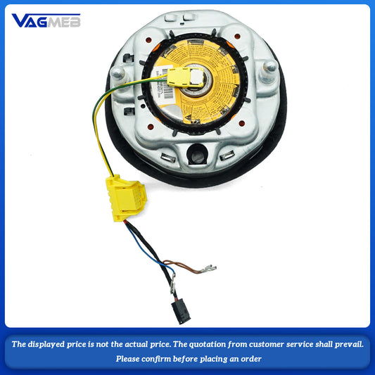 Steering wheel airbag cover multifunction steering wheel For Audi R8 Tawny striped leather