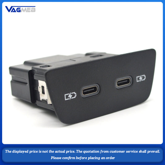 USB Charging Port Double USB Charging Port TYPE-C Socket For Golf Mk8 ID3 T-Cross T ROC ID3