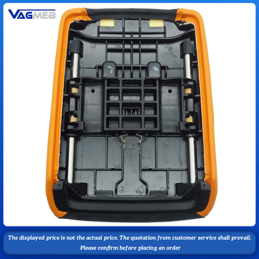 Car Armrest Box Leather Protective Cover For Audi A4 B9 Central Control Armrest Decoration Auto Accessories RS LOGO