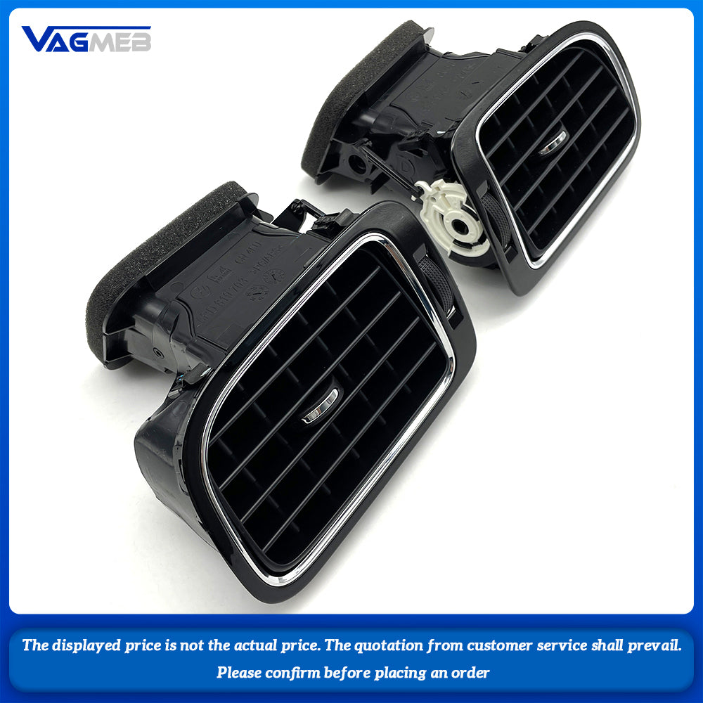 Matte Black Left Right Central Dashboard AC Air Outlet Vent For VW Polo 2014 2015 2016 6RD 819 704 6RD 819 703