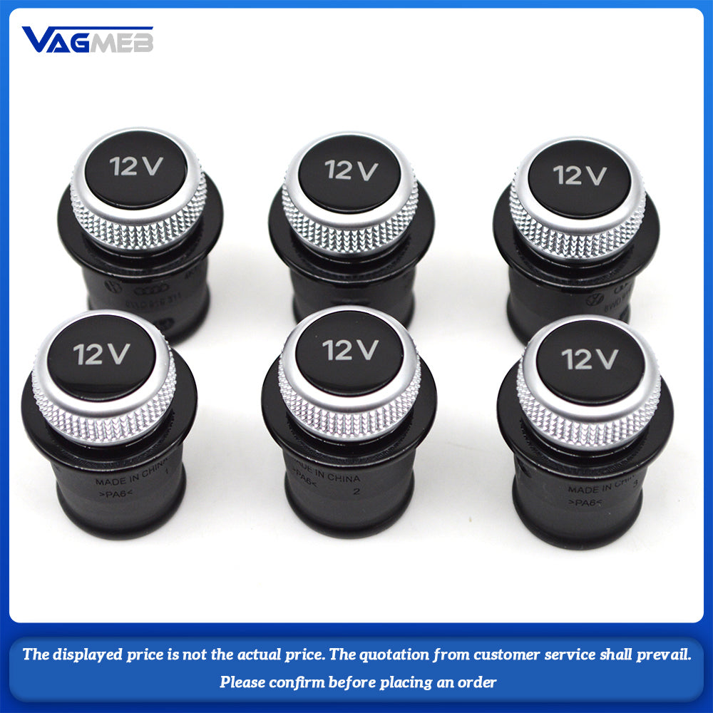 Cigarette Lighter Cover Chrome Plated Cigarette Lighter Plug For Audi A3 A4 A5 Q2 Q7 R8 8WD 919 311