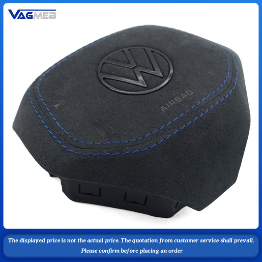 Steering wheel airbag cover multifunction steering wheel For VW Golf MK8 Patented blue thread