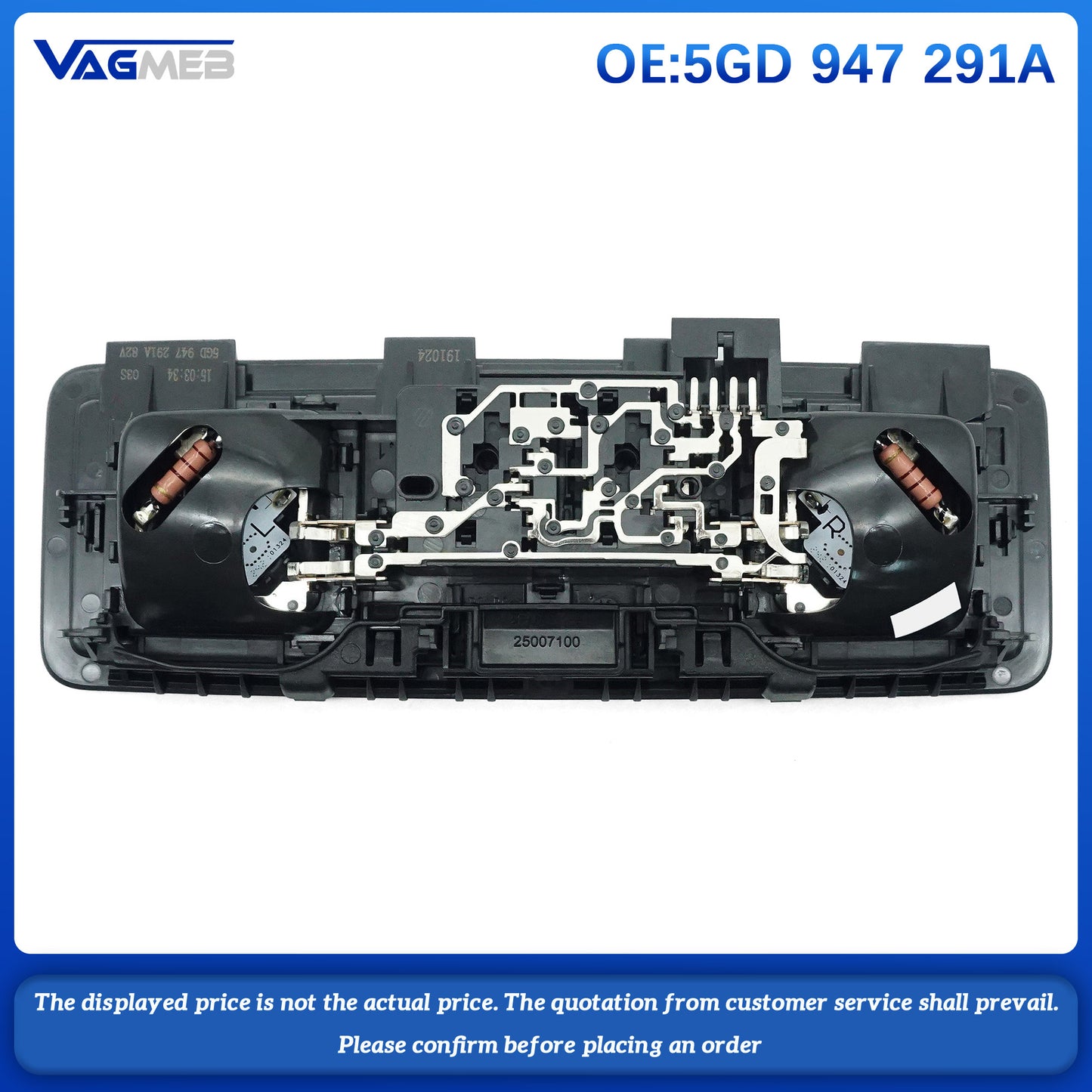 LED Reading Light Roof Ceiling Dome Lamp For VW 5GD 947 291A