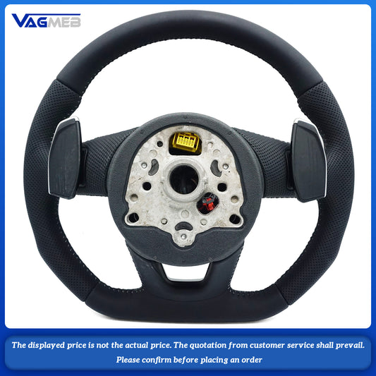 For Audi A1,A3, A4, A5, A6, A7, A8, Q3 and Q5,Q7, Q8, S6 and S7, S8 and R8, TT leather, With heating function steering wheel