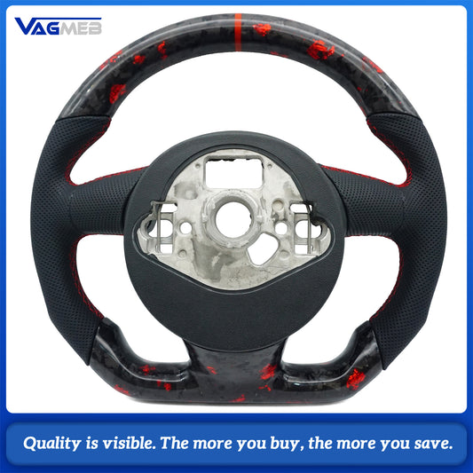 Car Interior Accessories Carbon Fiber Steering Wheel For Audi A6 C7