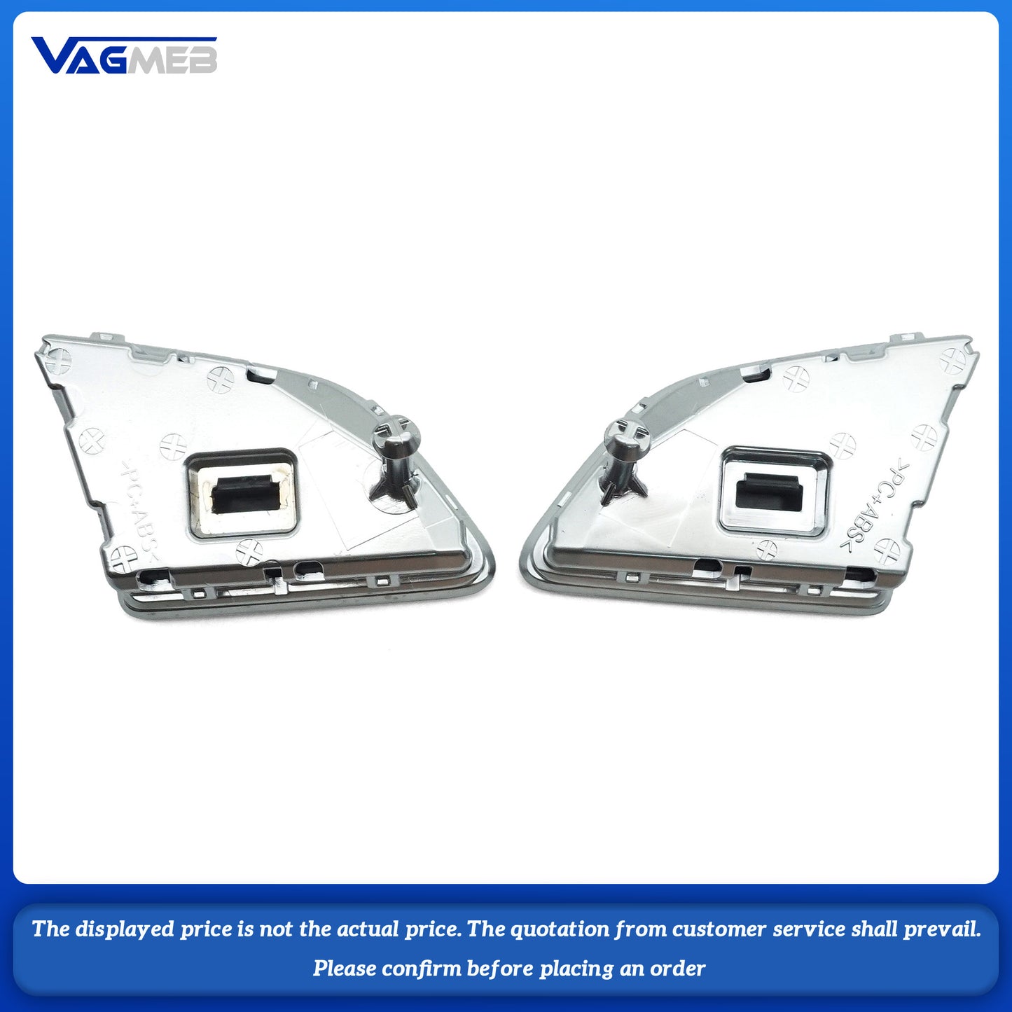 Chrome plated steering wheel decorative buttons For Audi A4 B8 A3 8V A5 Q3 Q5 Q7, steering wheel accessories