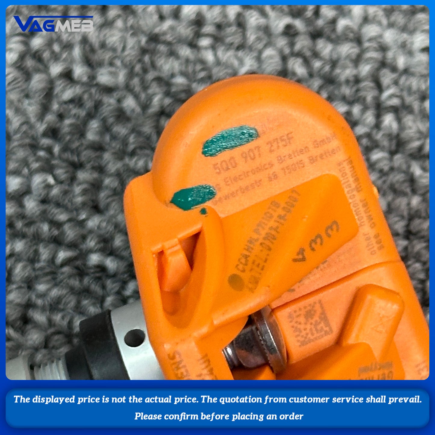 TMPS 2 TPMS Tire Pressure System For VW MQB GOLF 7 Tiguan Passat Touran Seat 5Q0 907 275 F 5Q0 907 273 F