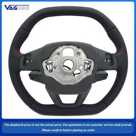 The new carbon fiber sports steering wheel for Audi A6 C8 A7 comes with a driving mode and a one touch start button switch