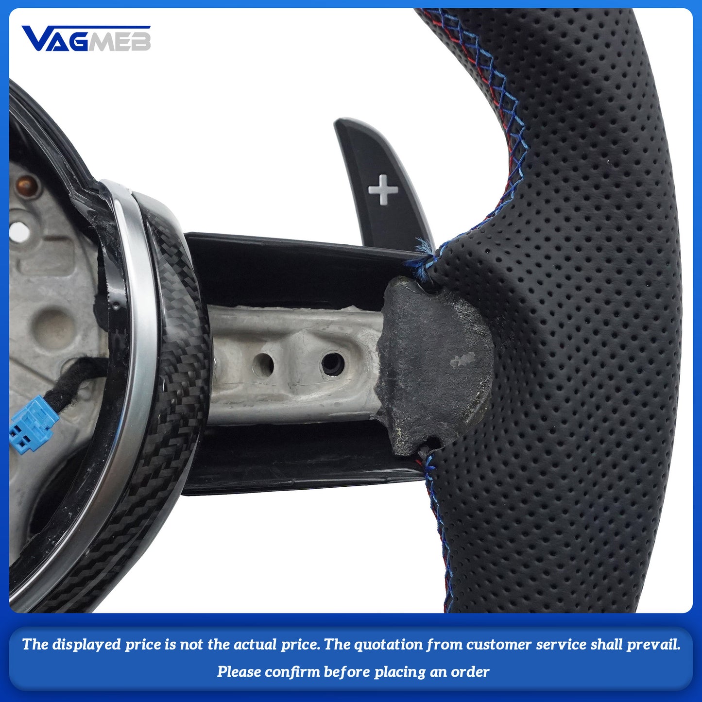 Carbon Fiber Steering Wheel for BMW M2 M3 M4 M5 M6 X5 F30 F80 F82 F83 F87 LED