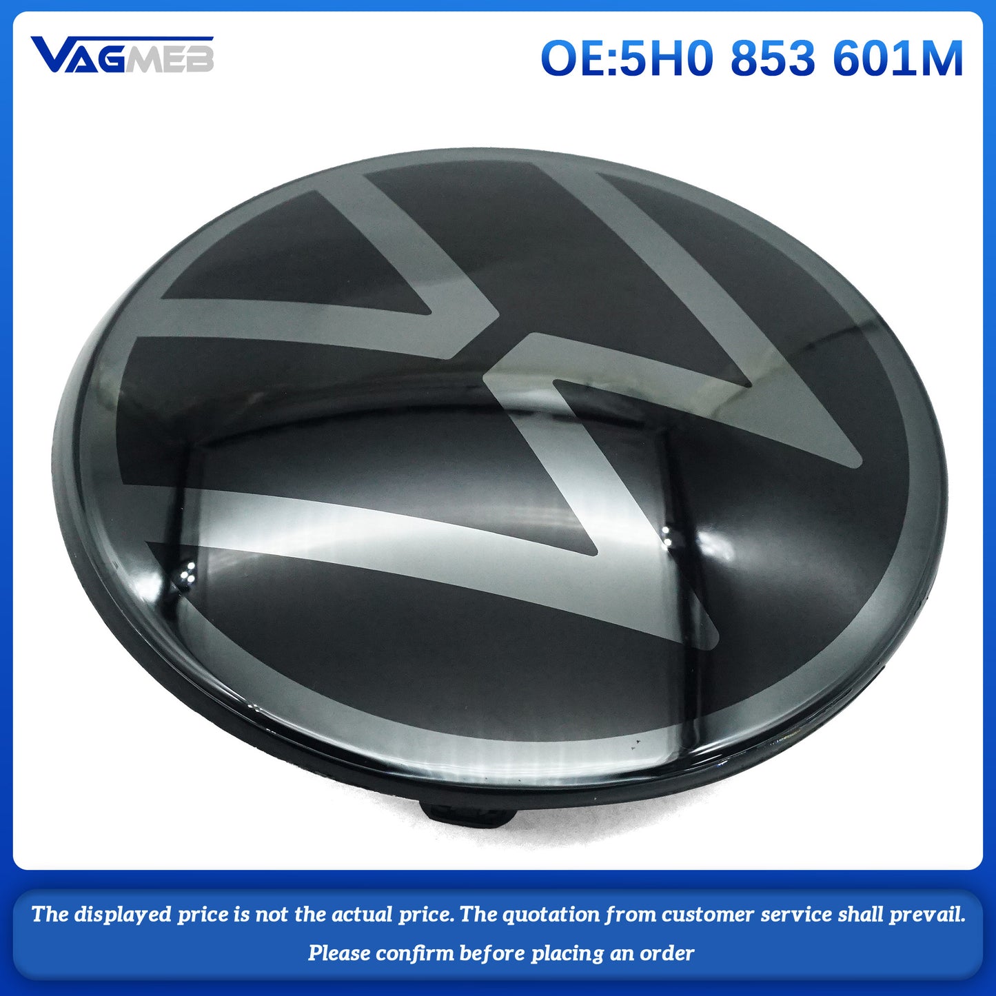 For VW Passat Variant T-Roc ceramic ACC front grille logo 5H0 853 601M