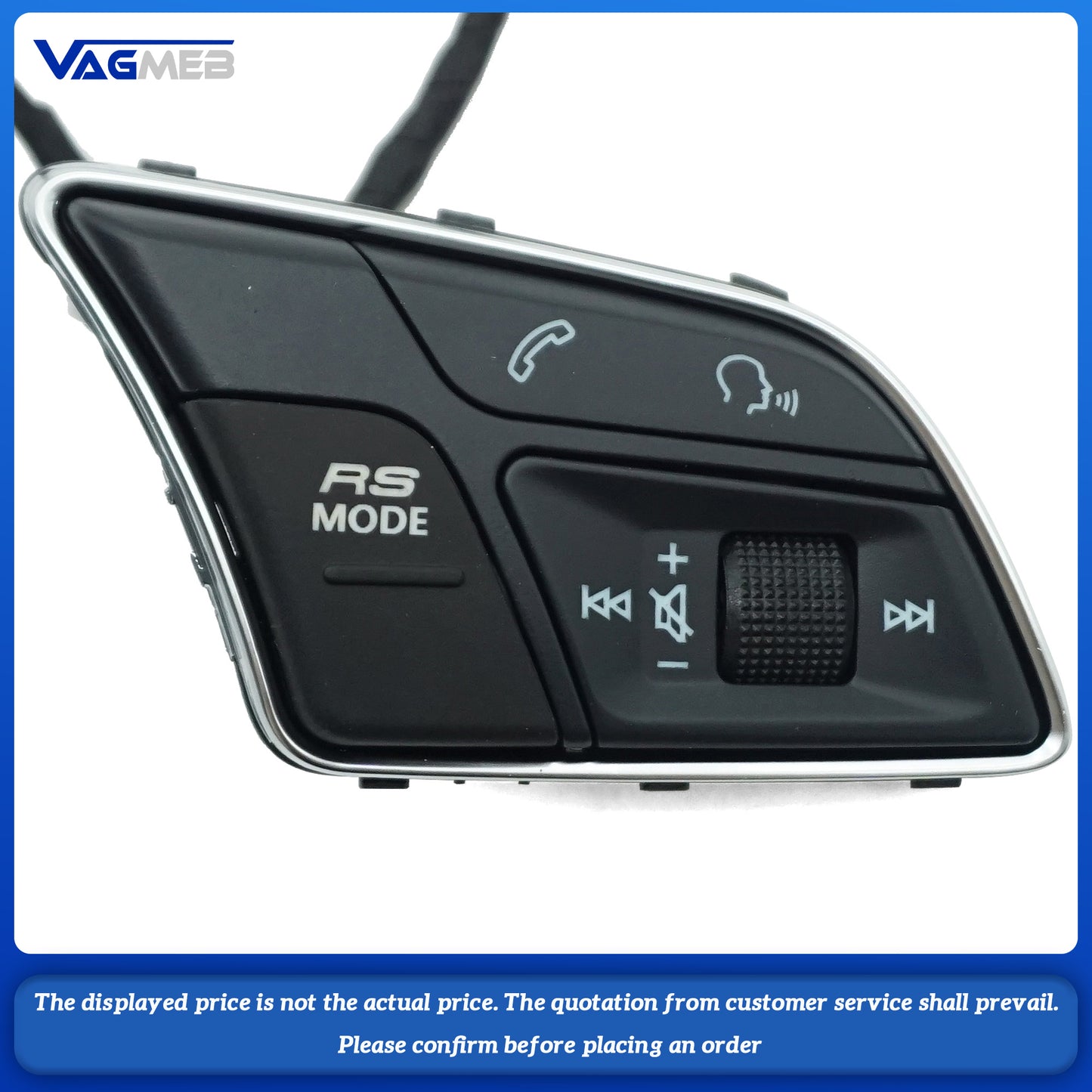 For Audi A4 B9 the multi-function steering wheel buttons have RS MODE