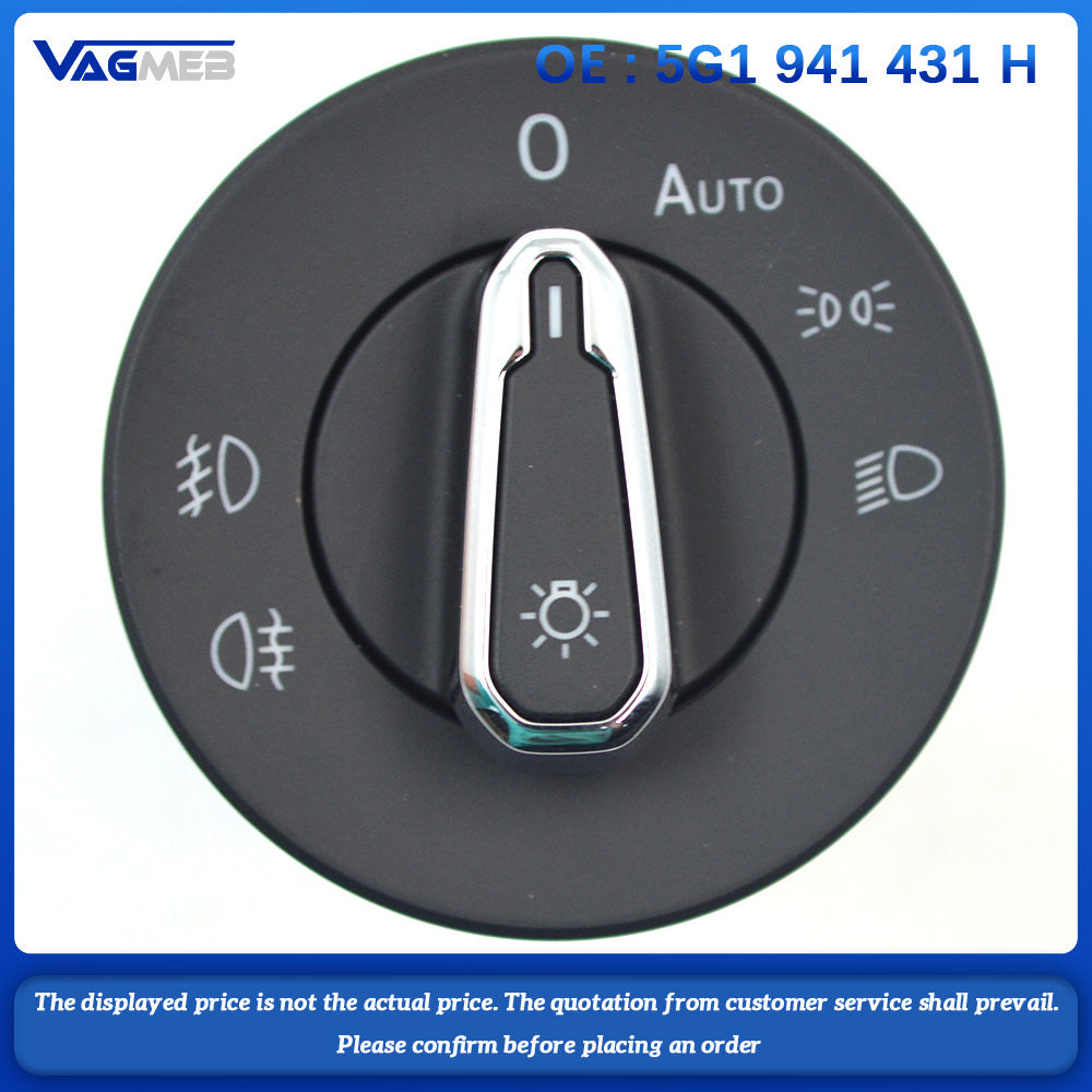 Car Headlight Fog Lamp Control Switch For VW Jetta MQB Jetta Mk7 2019 2020 2021 2022 2023 5G1 941 431 H