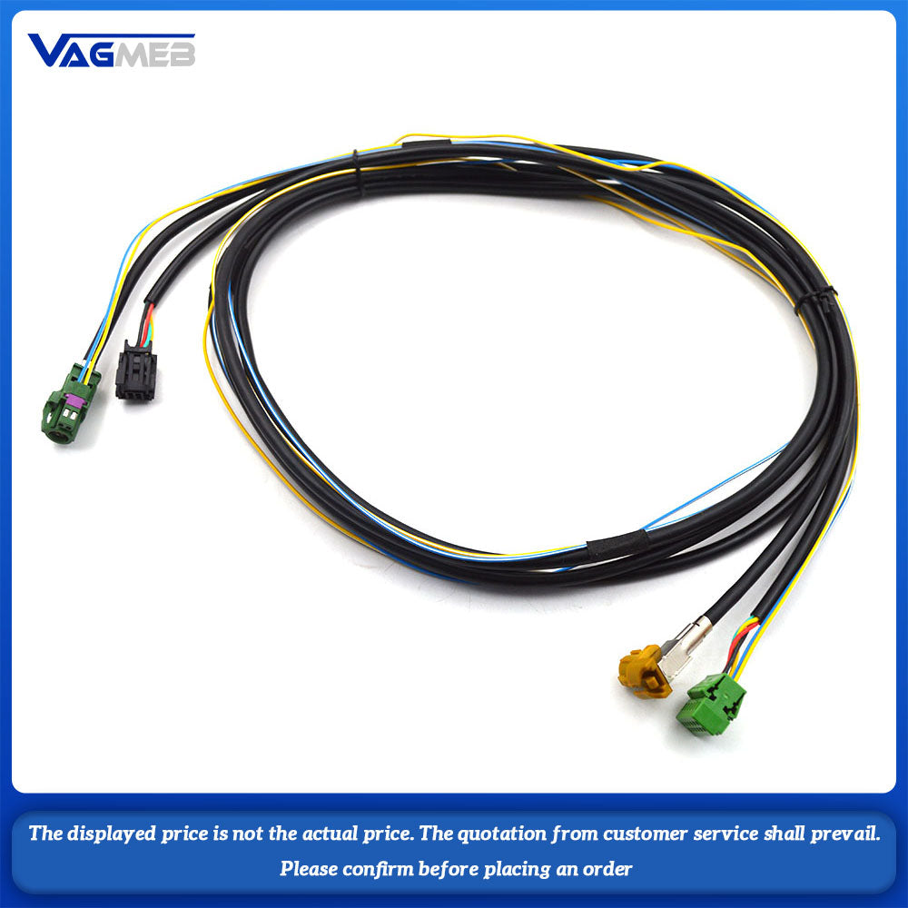 For VW Golf mk7 Golf 7 Passat B8 POLO CarPlay Media MIB2 PRO USB AMI Install Plug Socket Switch Cable Wire