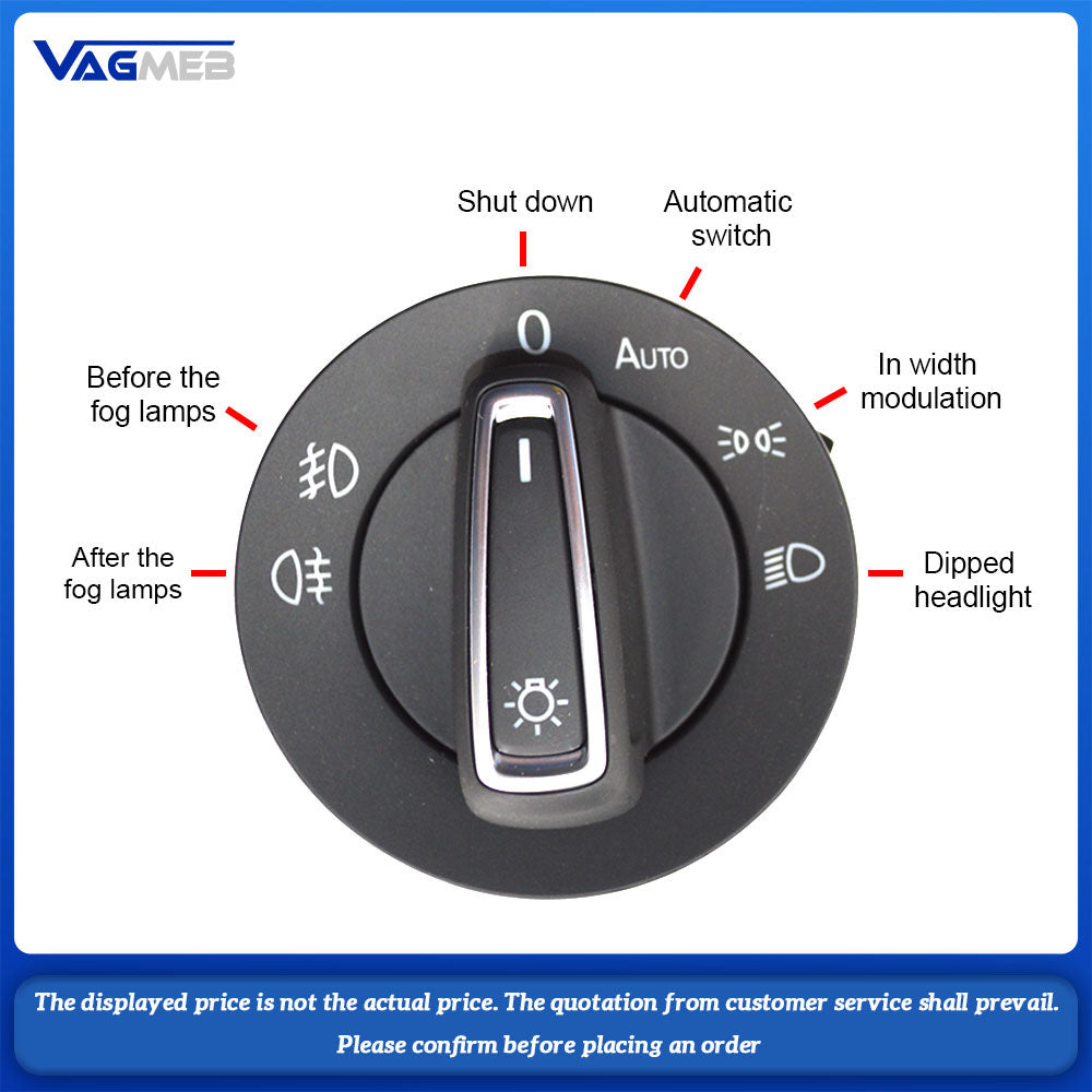 For VW Golf MK7 headlight switch 5GG 914 431 D