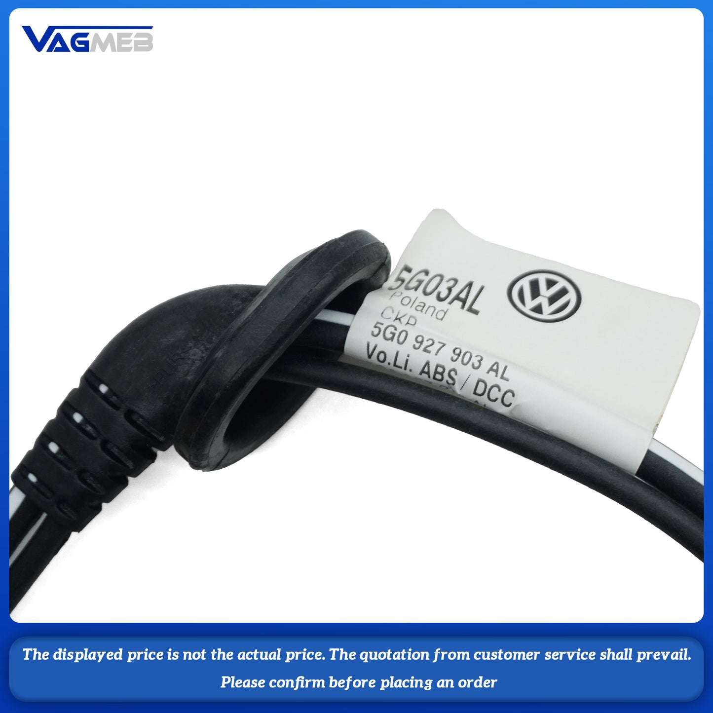 ABS Speed Sensor Wiring Harness For VW Golf Variant Golf T-Roc Passat Variant B8 Audi Q2 Skoda Karoq Octavia Superb 5G0 927 903AL