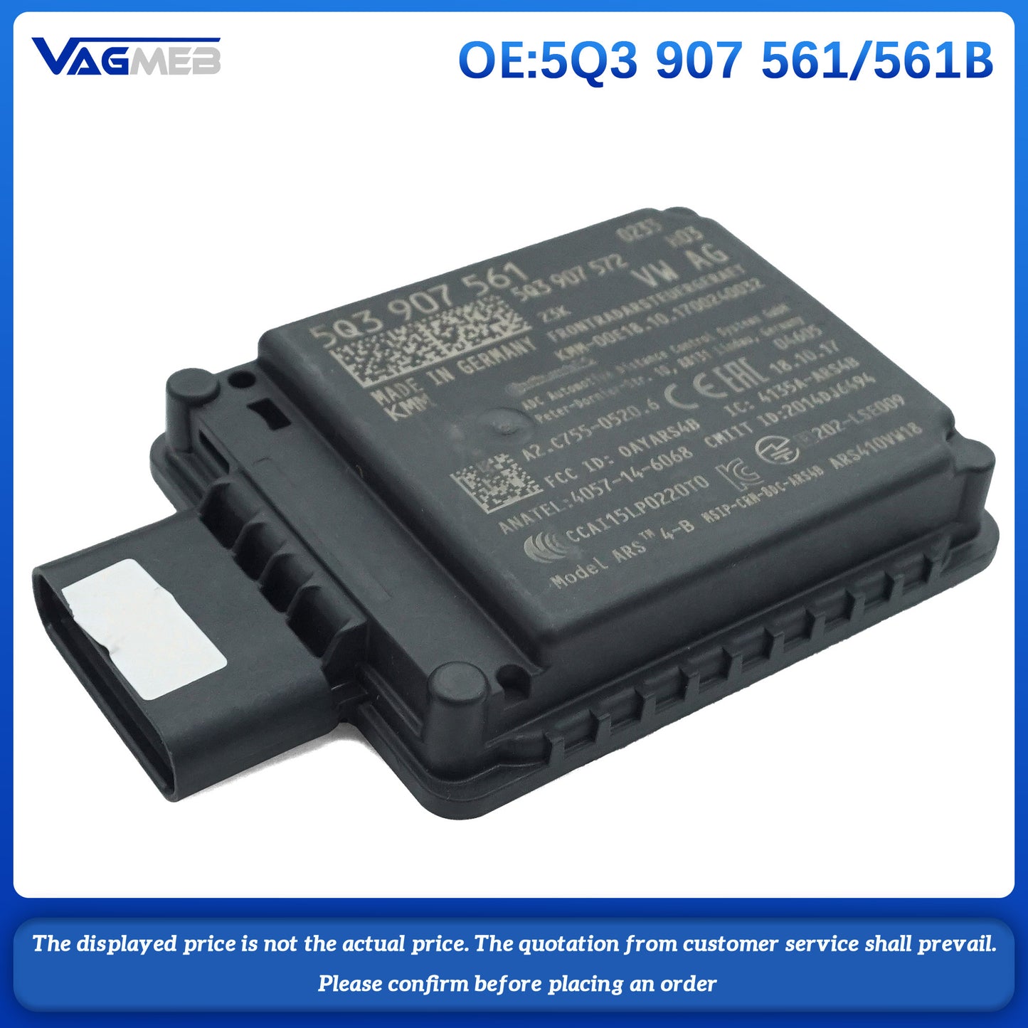 For Audi A1 Control Module 5Q3 907 561 561B