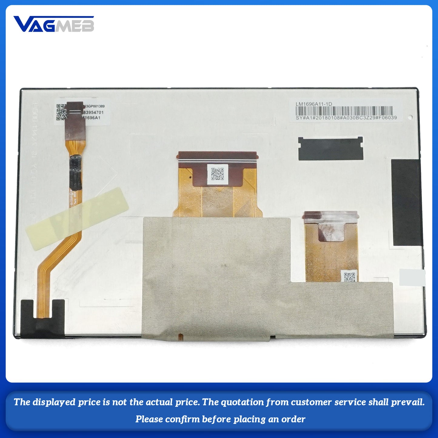 6.5 inch LCD Dispaly With Touch panel For VW Polo Skoda Fabia 3 Navigation Screen Repair