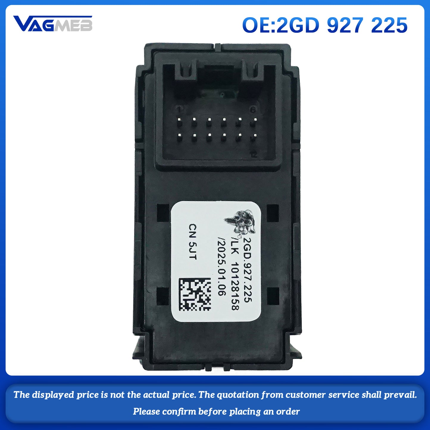 Parking Switch Auto Hold Switch Electronic Handbrake Switch For VW T-Roc 2GD 927 225
