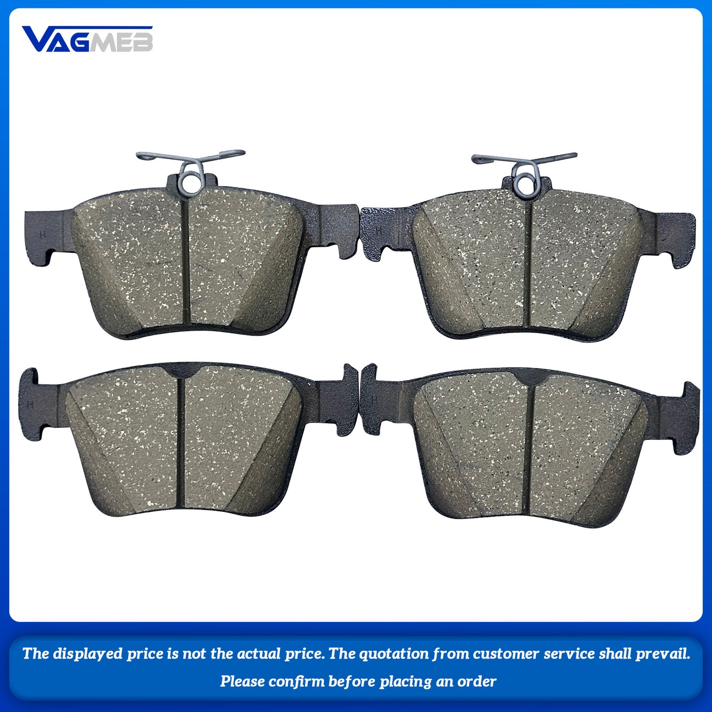 A set of 310MM rear calipers For VW MQB Passat B8 Tiguan MK2