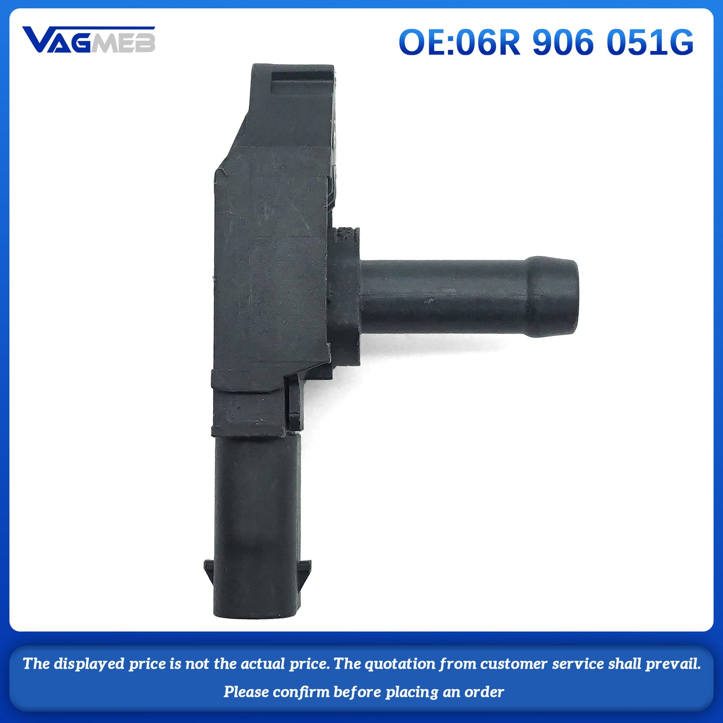 Engine Air Injection Pressure Sensor For Audi Q5 A6C8 VW Atlas PRO 06R 906 051G