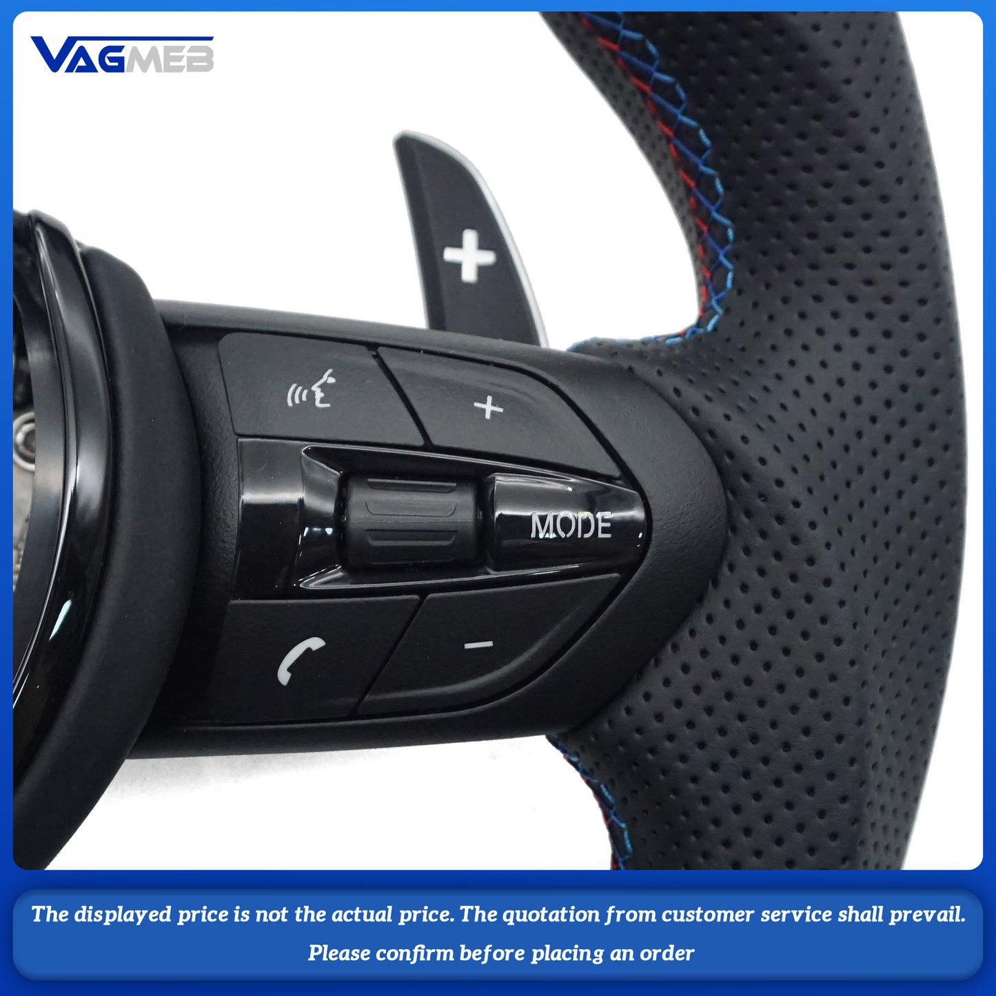 Steering Wheel Suitable For Bmw F30 F10 F31 F20 E90 Is Made Of leather Material And Sports Steering Car Accessories