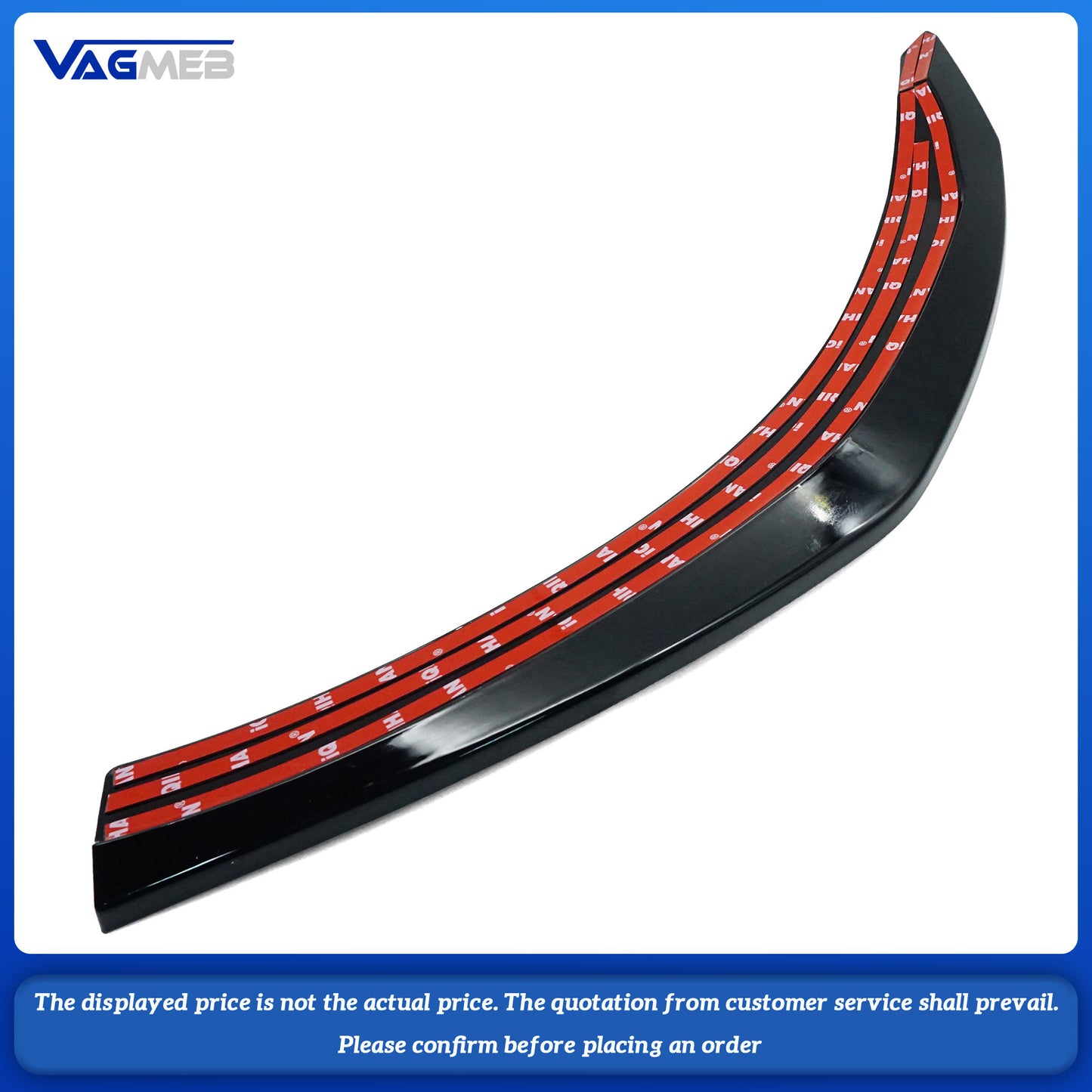 Car Front Bumper Lip Splitter Spoiler Decoration Trim Cover For Audi A6C8