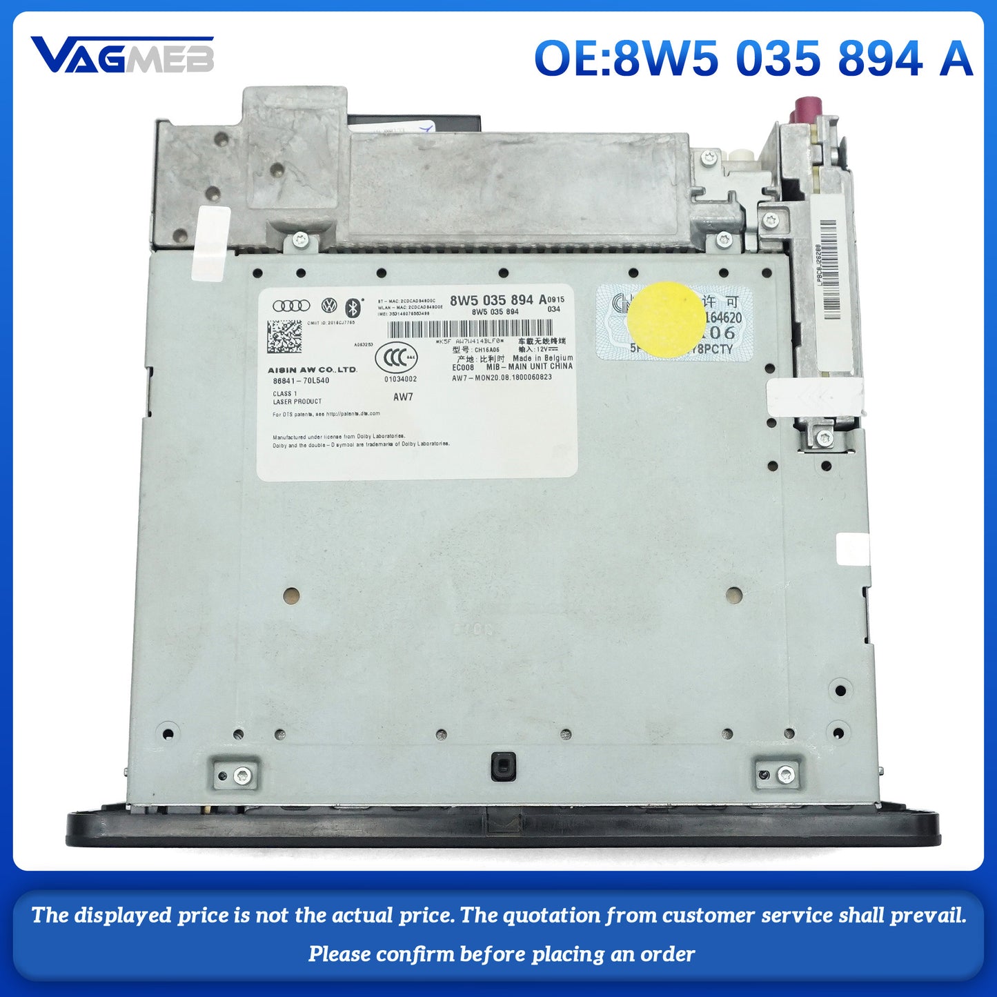 For Audi A4 A5 Q5 navigation host CD host, audio host 8W5 035 894 A