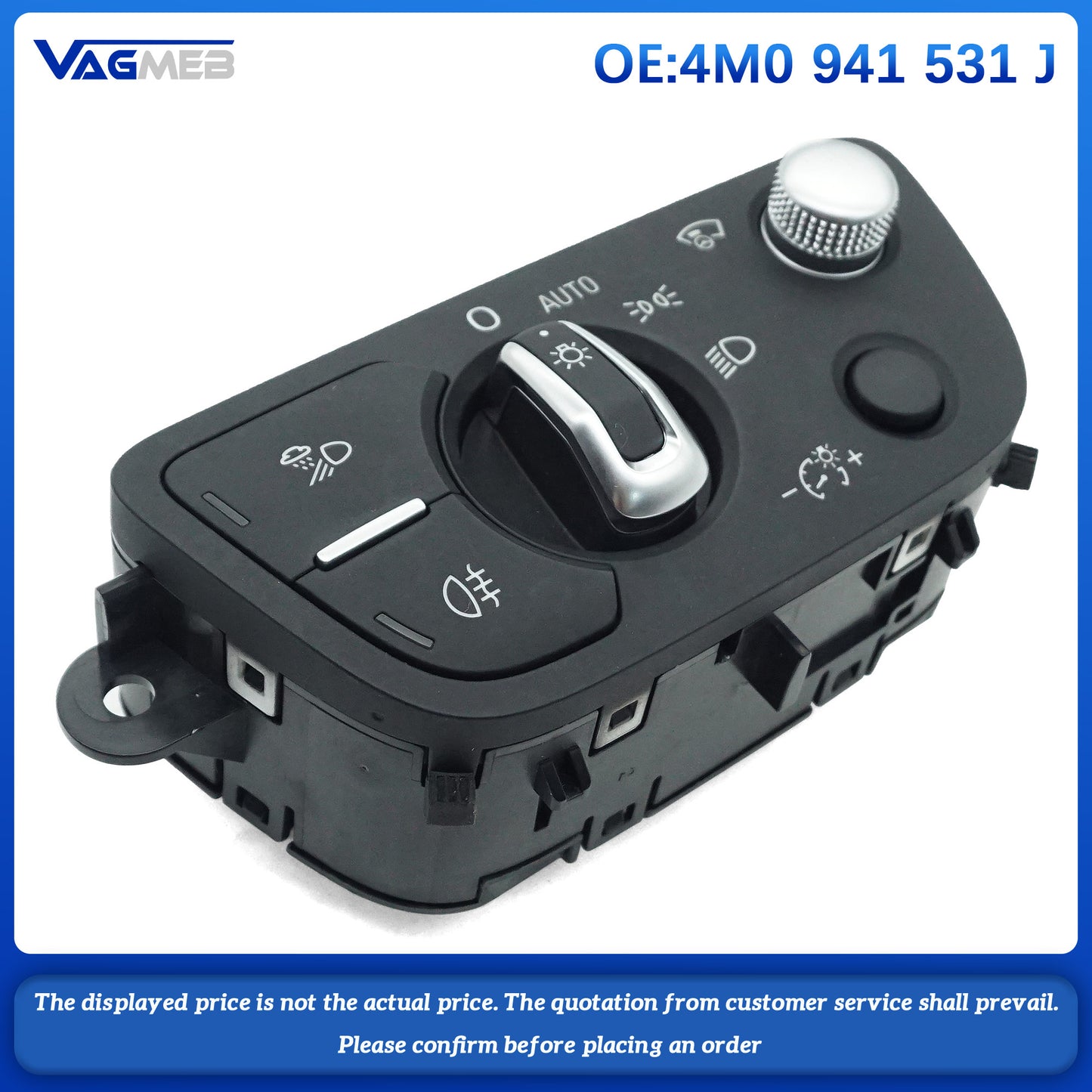 For Audi A4L C8 Q7 A5 Q5FY Headlight switch with Head-up display 4M0 941 531 J