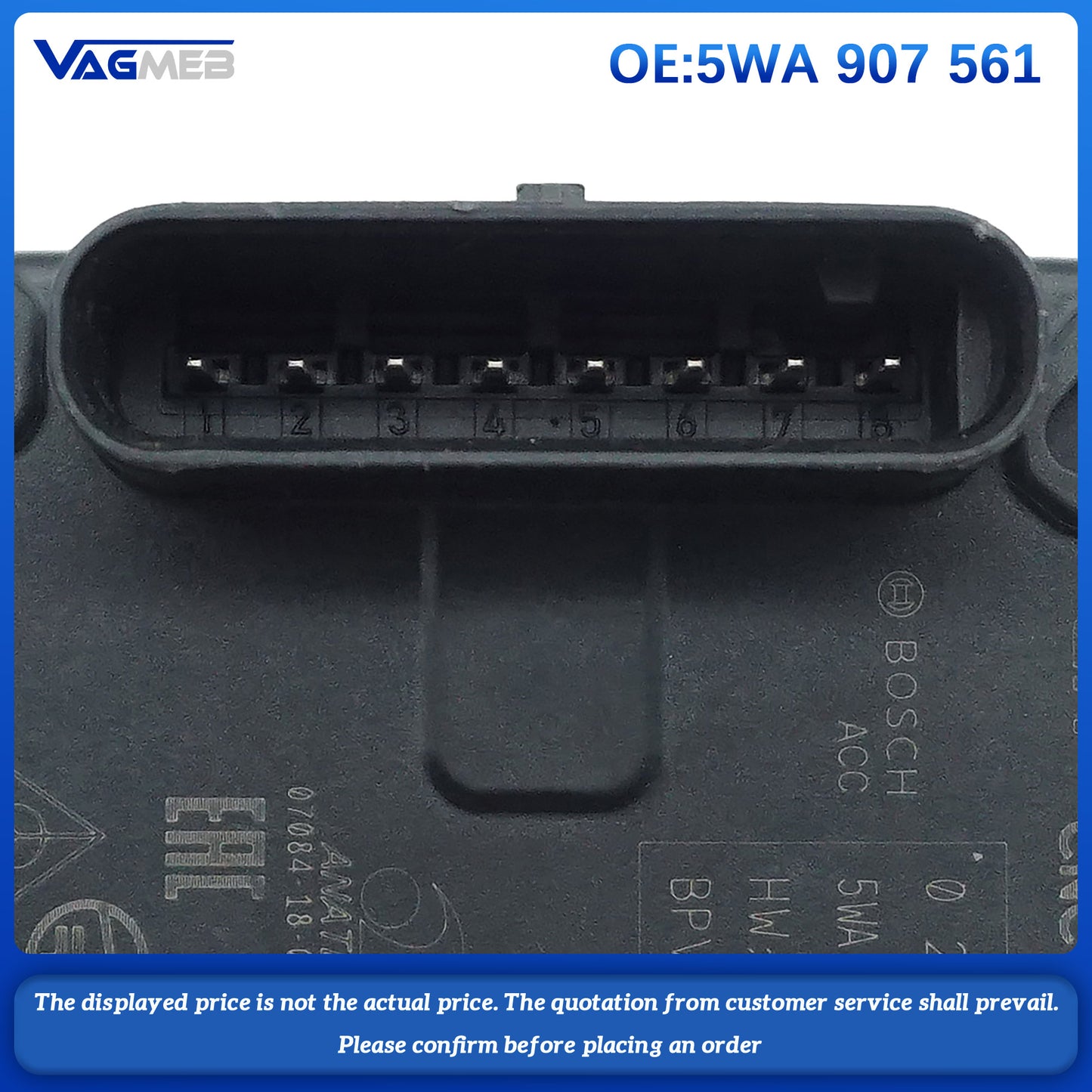 Radar sensor distance control control control unit original For VW Golf Variant Atlas Audi A3 S3 Q6 Skoda Octavia Leon 5WA 907 561