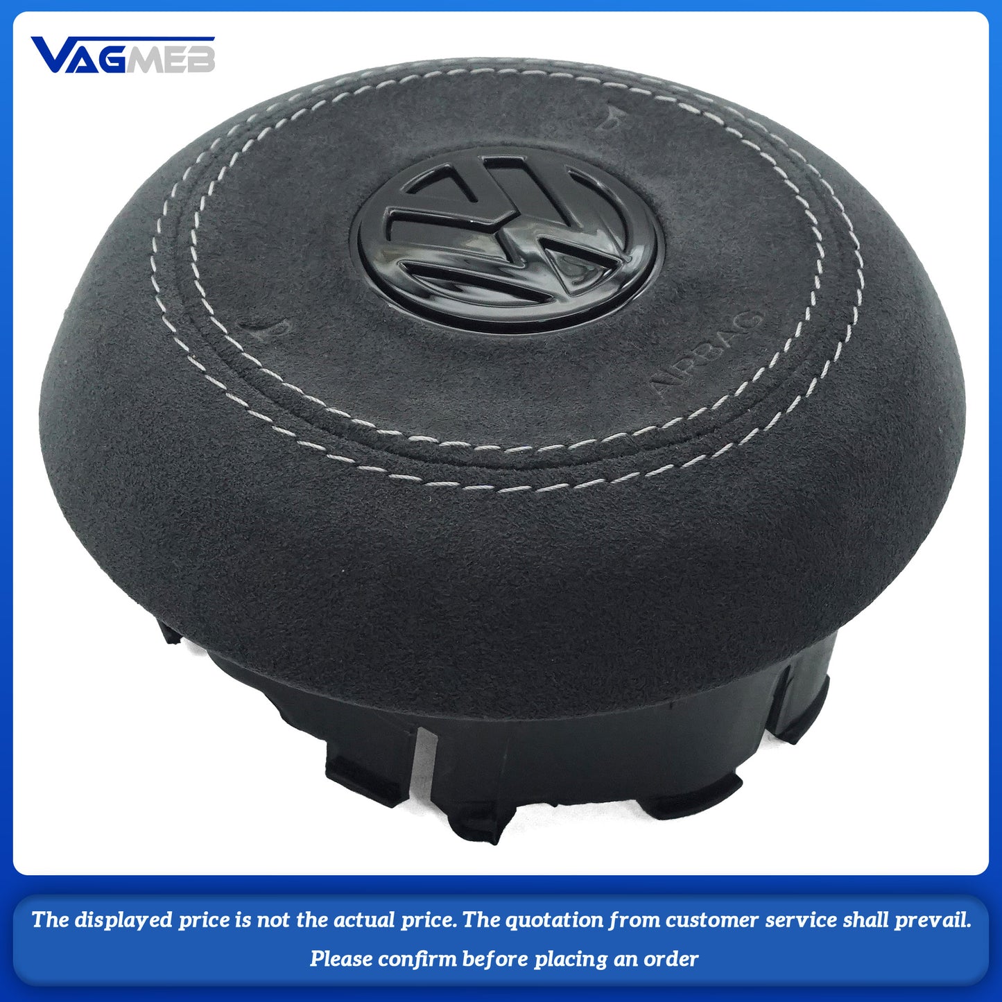Steering wheel airbag cover multifunction gray line steering wheel For VW Golf MK7