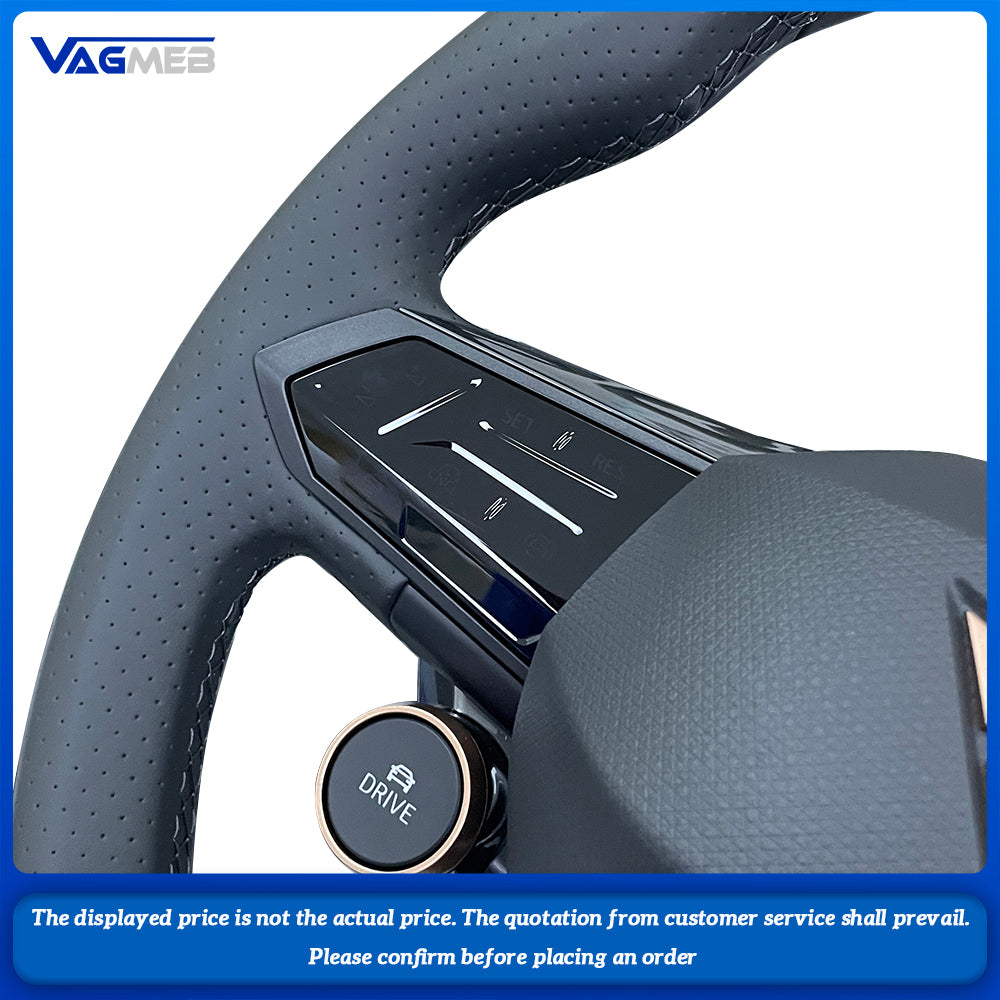 For SEAT Cupra FR Leon MK4 Seat Leon FR Mk3 2013-2021 Ibiza 6J DIY Car Steering Wheel Cover Braid leather Accessory