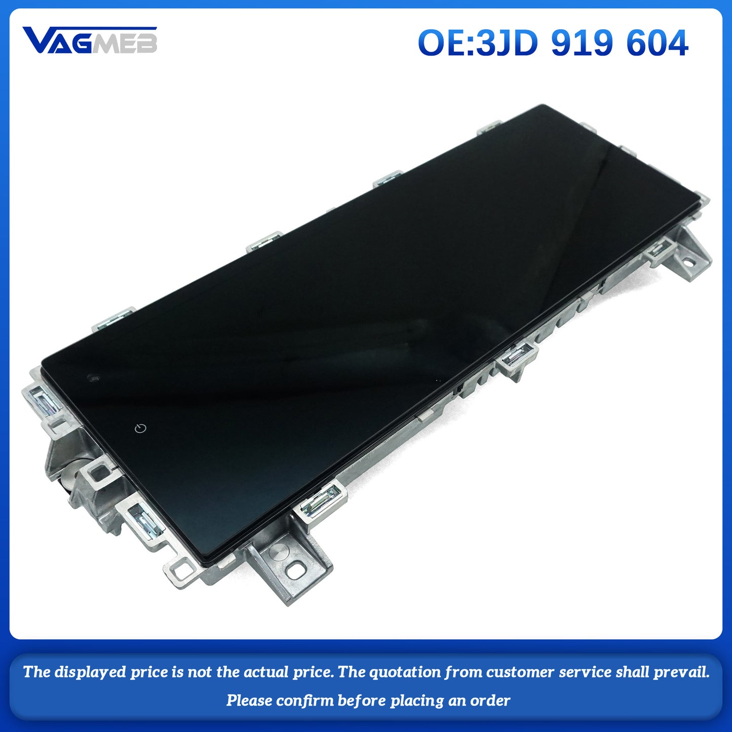 For VW Passat B9 Passenger Co-Pilot Multimedia Screen HD Screen Monitor 3JD 919 604