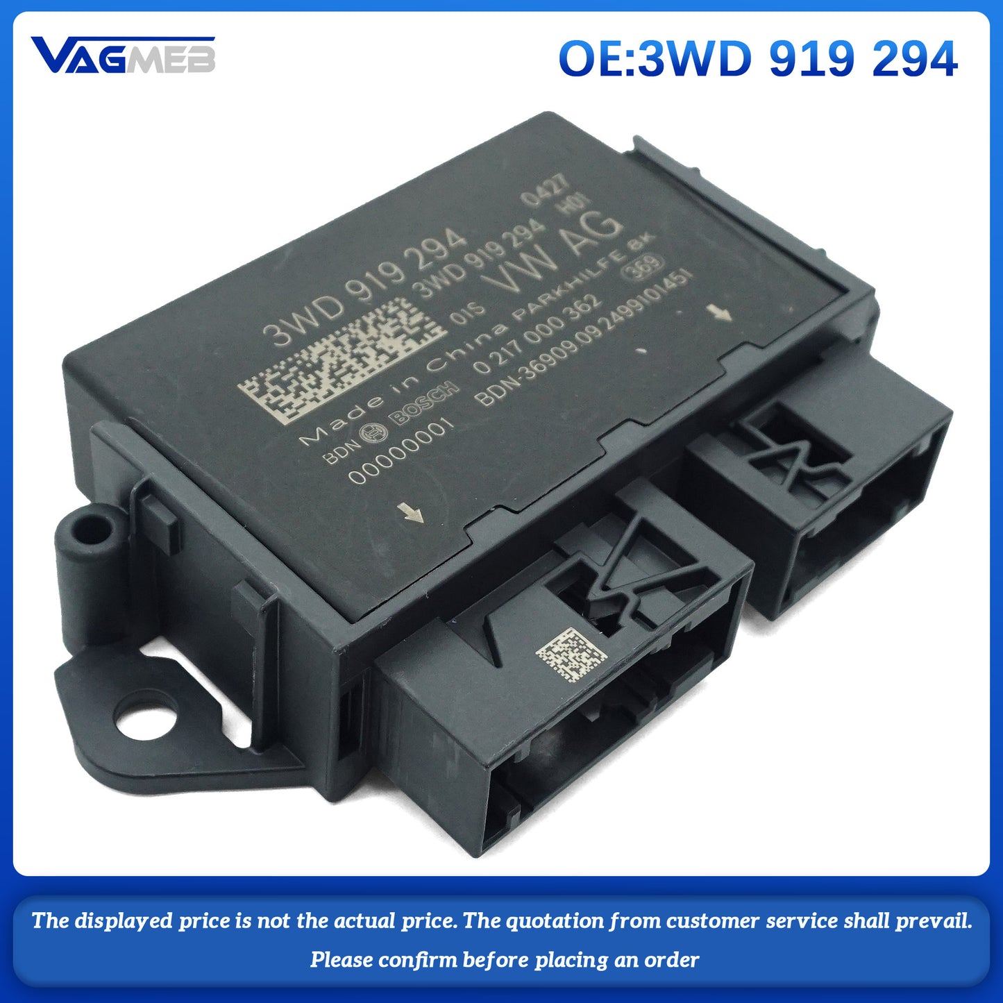 Automatic Parking Radar Control Module Parking Aid System For VW Passat B9 Passat Pro Golf TAYRON Audi A3 Sportback 3WD 919 294