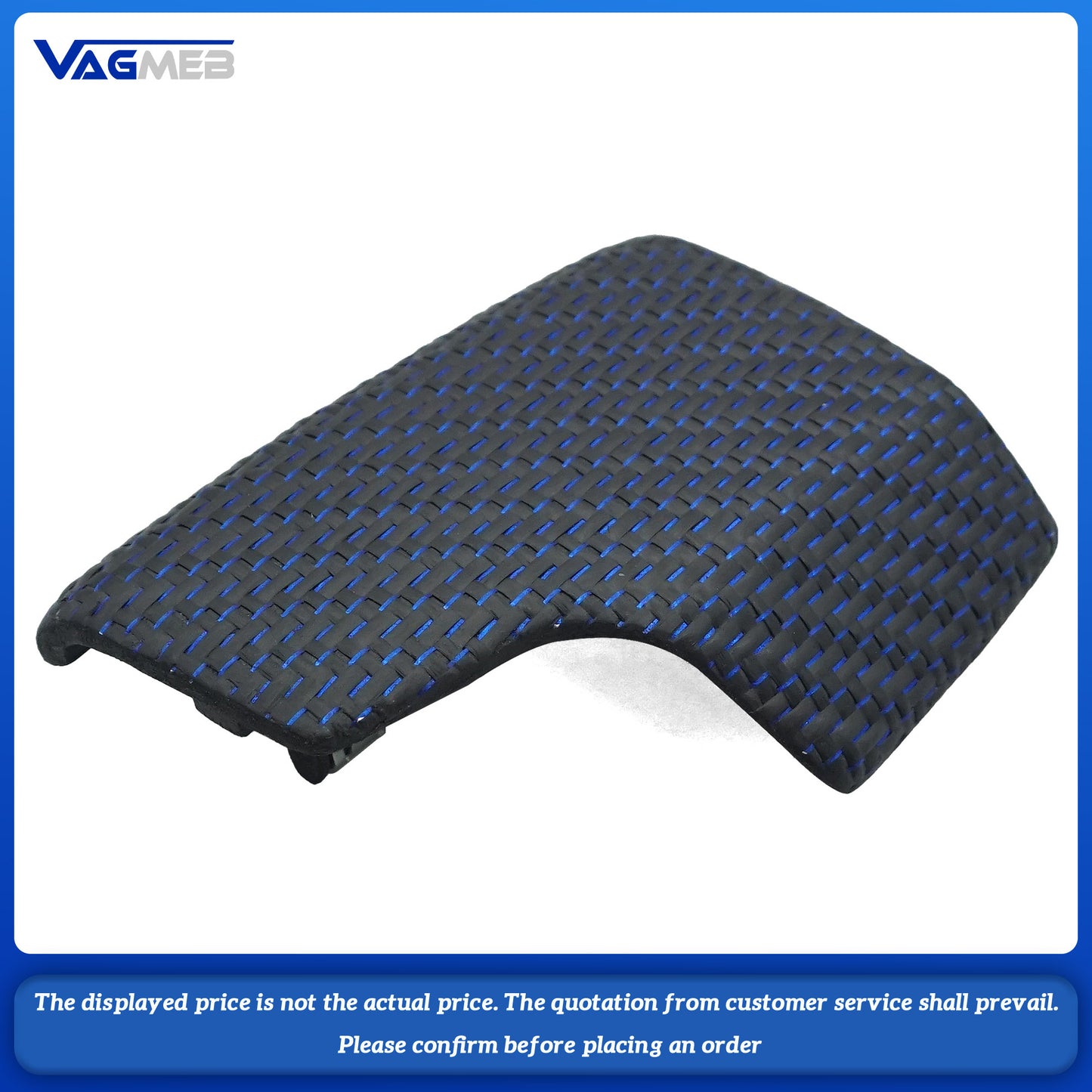 For Audi RS6C8 with blue-line textured carbon fiber gearshift cover Carbon fibre Gear Shift Knob