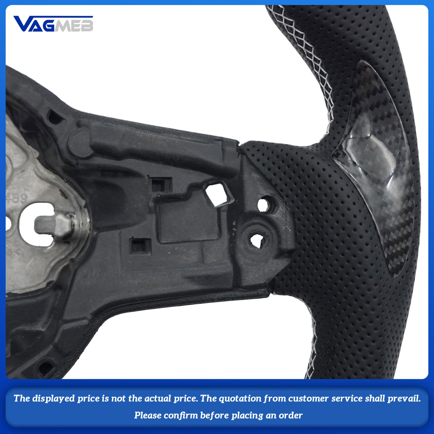 For VW Golf MK 6 7 7.5 GTI GTD GTE R Polo Customm carbon fiber RLine sports steering wheel
