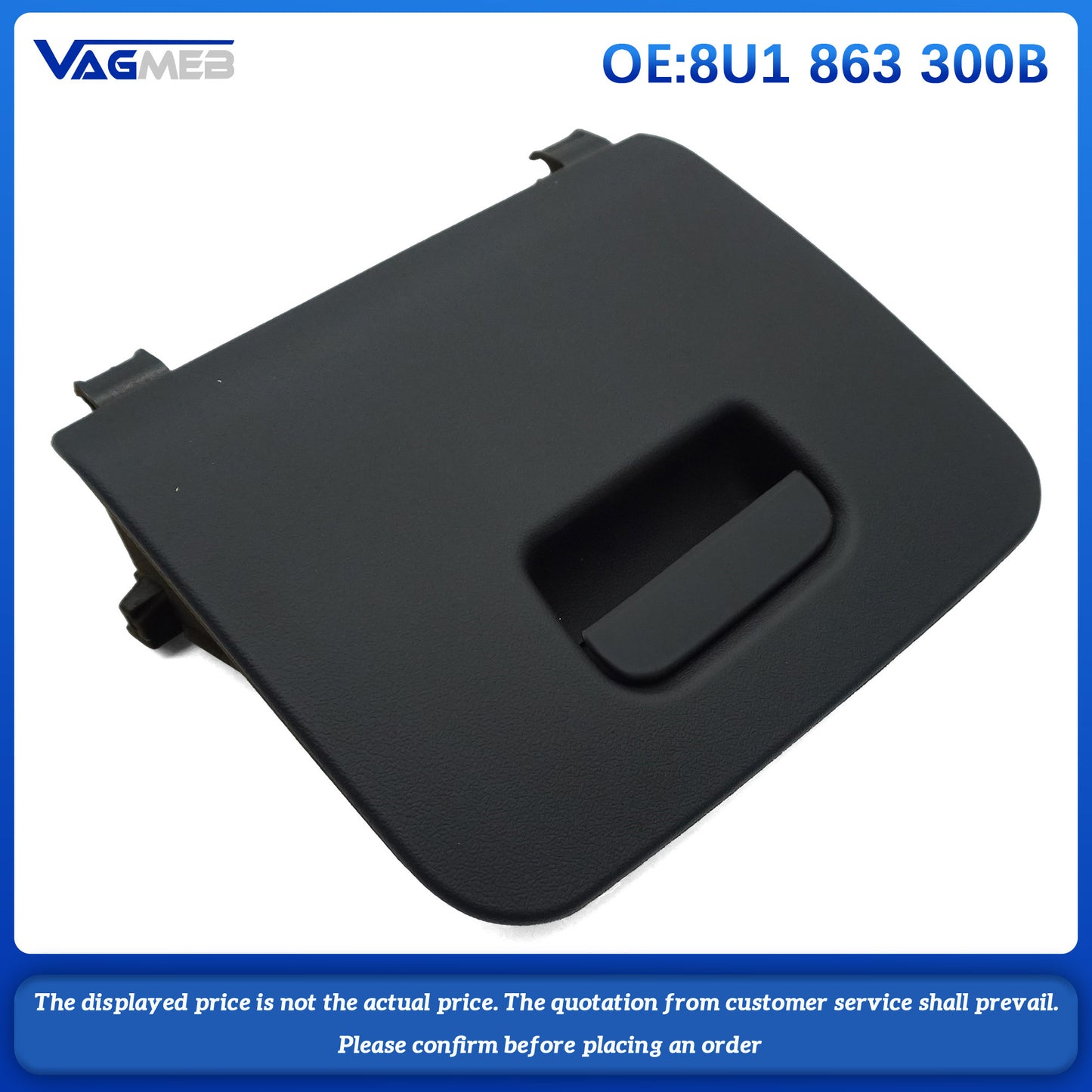 For Audi Q3 2012-2018 Left Driver Side Dash Storage Tray Latch Lock 8U1863300B Black Plastic