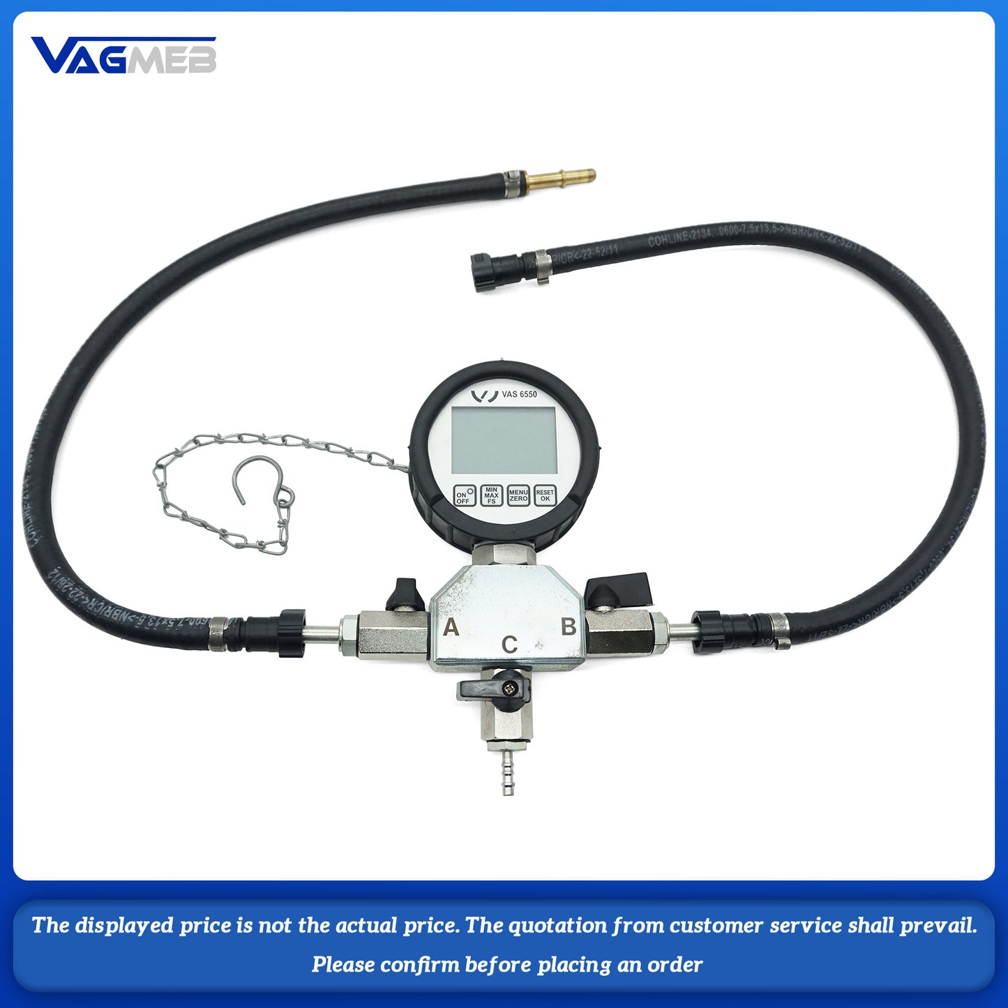 For Audi Original factory fuel pressure Test Scale VAS 6550