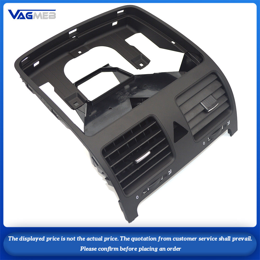 Black Front Dashboard Central Air Outlet Vent For Jetta Golf Rabbit MK5 Air Conditioning Air Vent 1KD 819 728