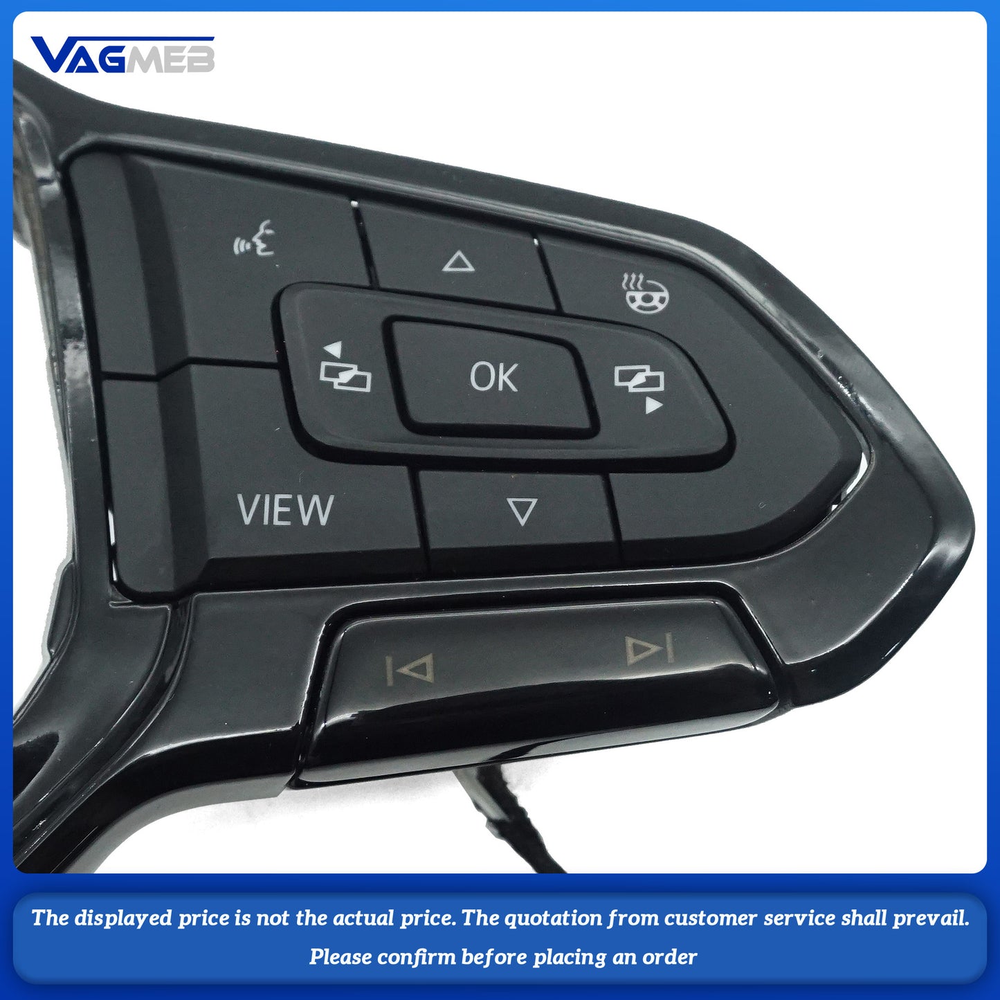 For VW Golf 8 MK8 Equipped with Steering Wheel Frame Mechanical key