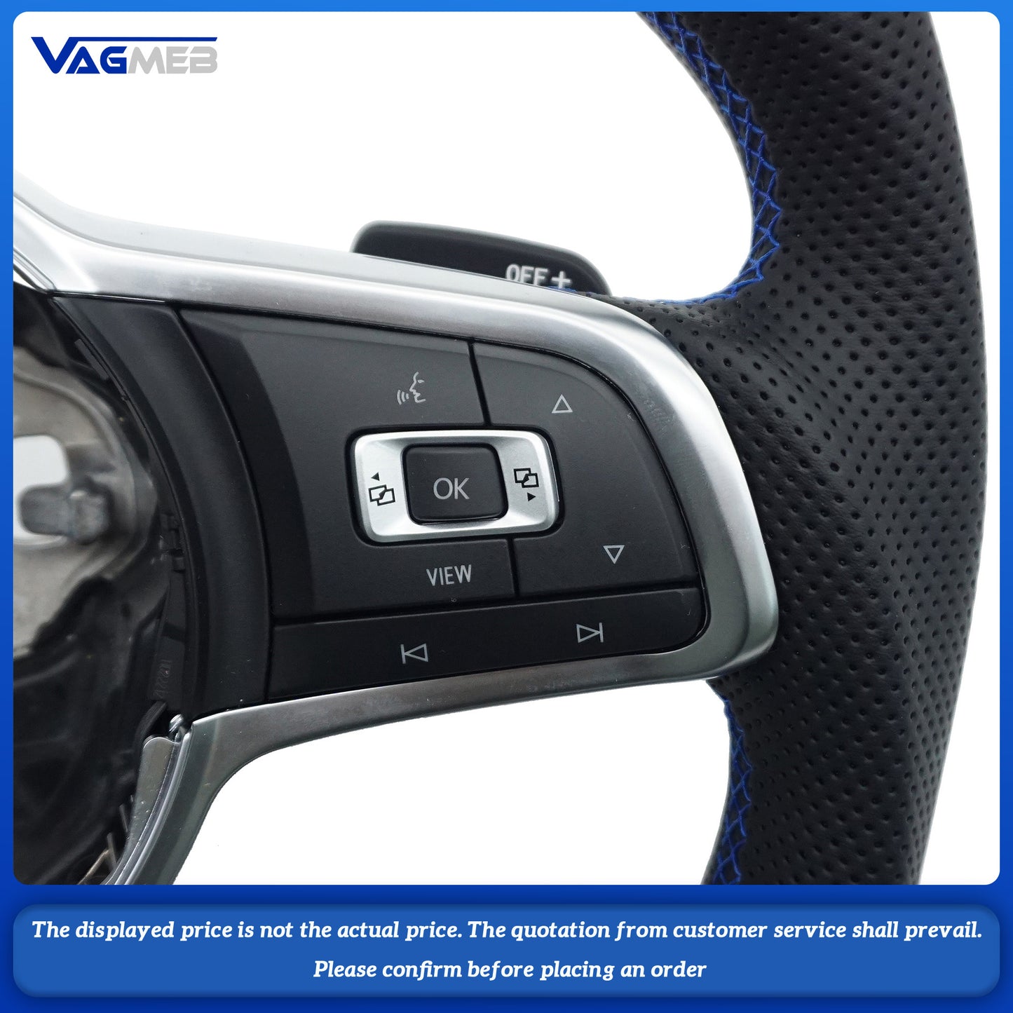 Carbon fiber leather multifunctional sports steering wheel For VW Golf 7 MK7 GTI Passat B8 Tiguan MK2 DSG