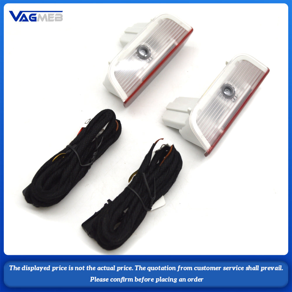 NNR-1Set Car Door Light LED Welcome Lamp DIY Logo Projector Light with Flash Warning Light Function