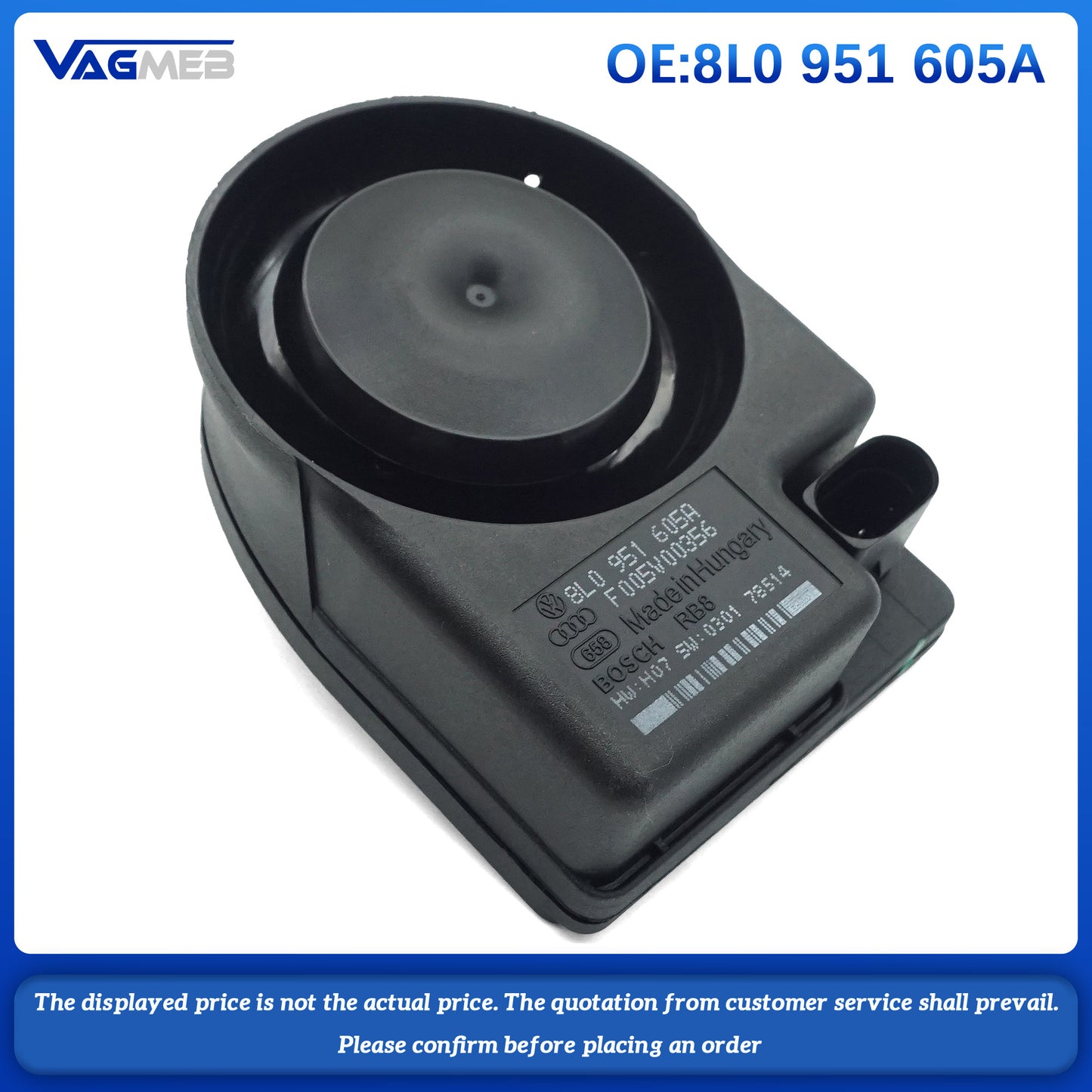 For Audi A4 A6 A8 Electronic Alarm Horn 8L0 951 605A