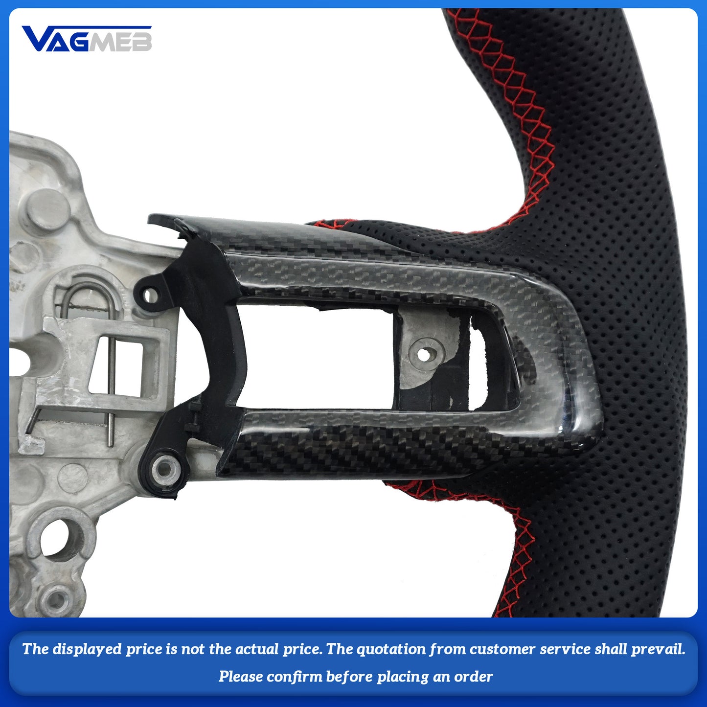 Customized stylized carbon fiber steering wheel For Ford Mustang Sport Wheel 2018