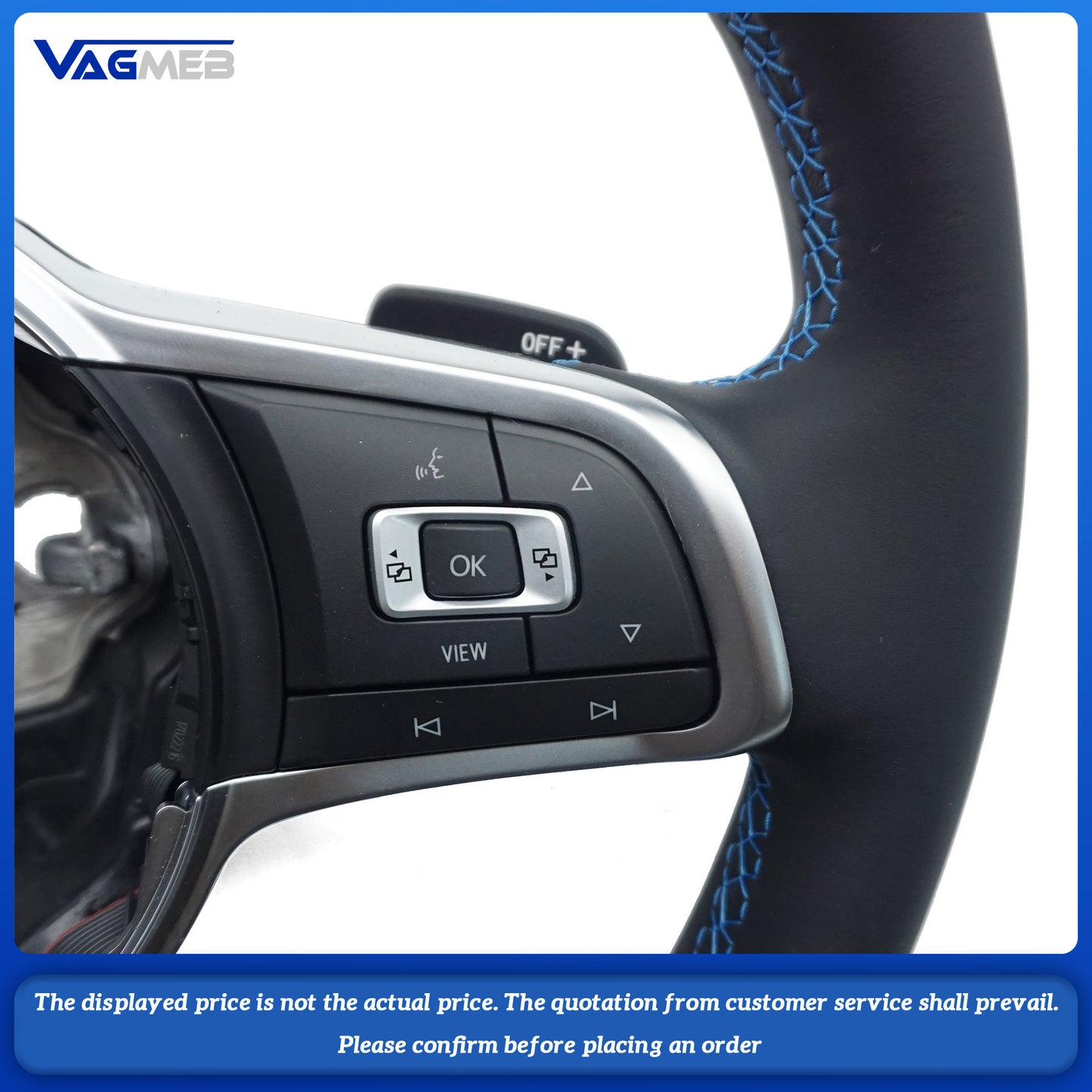Volant sport avec palettes de changement de vitesse, VW Golf 7 7.5 R Passat B8, Troc, Arteon, Tiguan MK2, LOGO RLINE, Nouveau