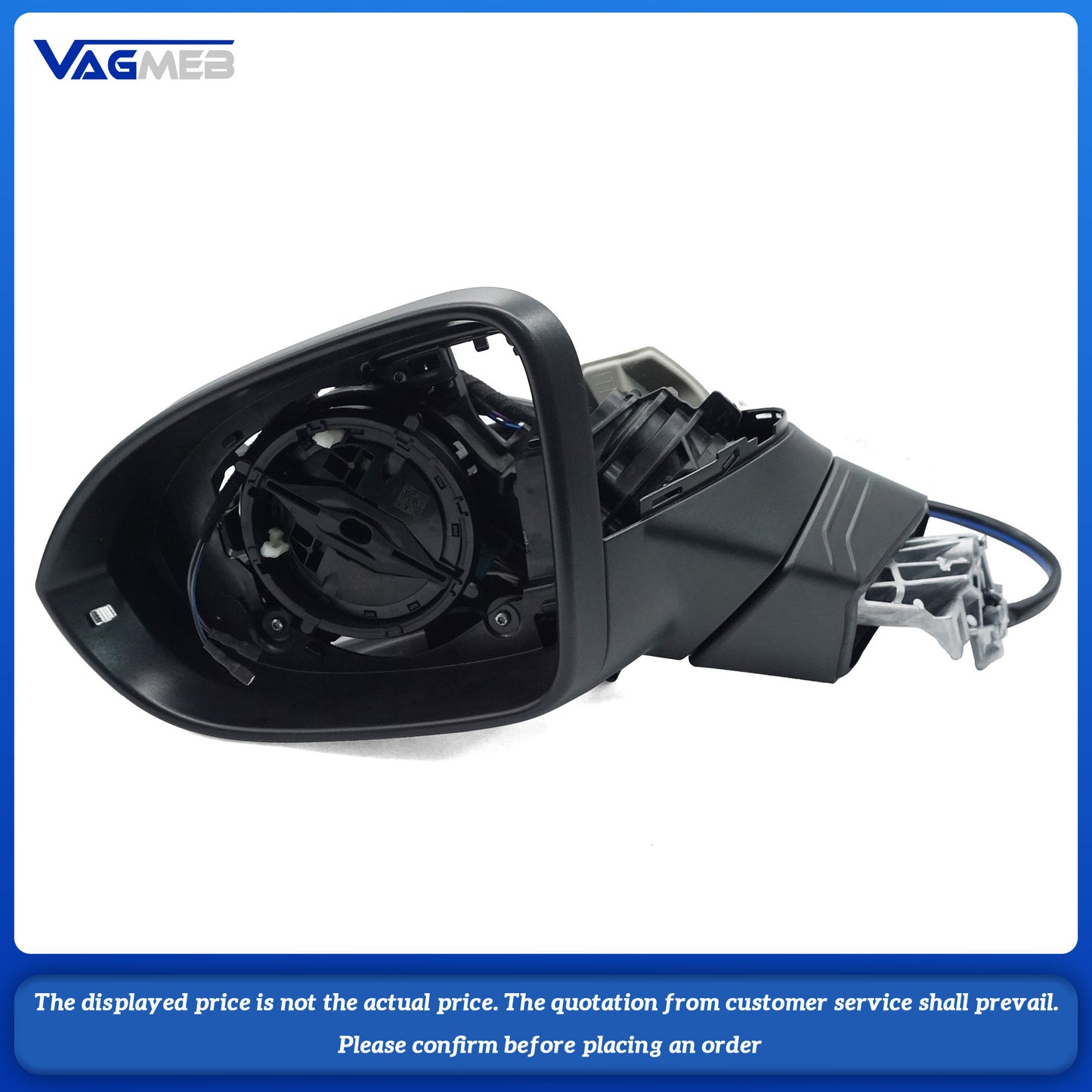 For VW Touran MK2 Folding Mirror Half Assembly Car Door Outside Rear View Mirror
